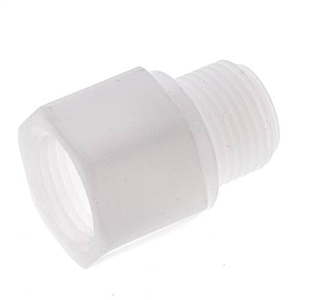 Extension filetée G3/8'' mâle x femelle Polypropylène (pp) 10bar (140.5psi) FDA 22mm Hex