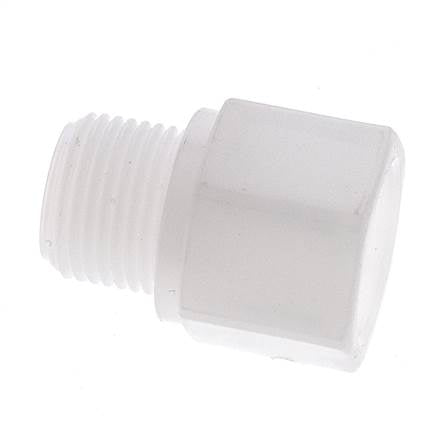 Extension filetée G3/8'' mâle x femelle Polypropylène (pp) 10bar (140.5psi) FDA 22mm Hex
