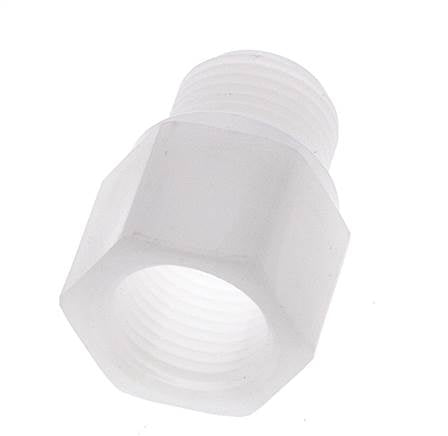 Extension filetée G3/8'' mâle x femelle Polypropylène (pp) 10bar (140.5psi) FDA 22mm Hex