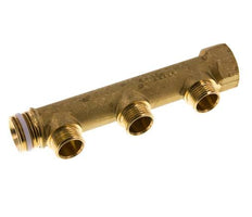 G 3/4'' x 3xG 1/2'' F/M/M Tuyaux de distribution en laiton 10 Bar
