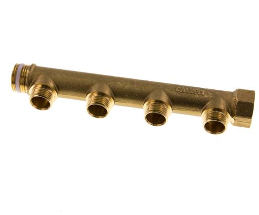 G 3/4'' x 4xG 1/2'' F/M/M Tuyaux de distribution en laiton 10 Bar