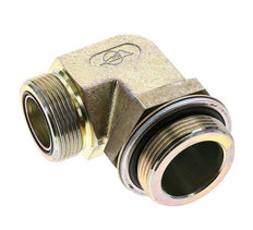 Raccord coudé 90° en acier zingué UN 1-11/16''-12 x G 1 1/2'' mâle ORFS 200 Bar - Hydraulique