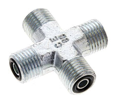 UNF 9/16''-18 Male Acier zingué Croix ORFS 630 Bar - Hydraulique