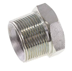 1 1/4'' NPT mâle Acier zingué Bouchon de fermeture avec Hex extérieur 80 Bar
