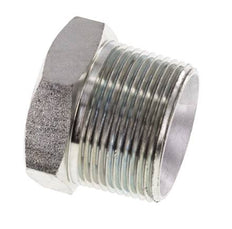 1 1/4'' NPT mâle Acier zingué Bouchon de fermeture avec Hex extérieur 80 Bar