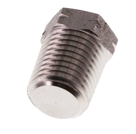 Bouchon de fermeture en acier inoxydable 1/4'' NPT mâle avec barre hexagonale extérieure 275