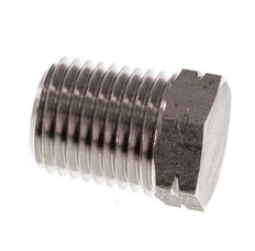 Bouchon de fermeture en acier inoxydable 1/4'' NPT mâle avec barre hexagonale extérieure 275