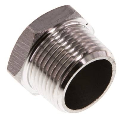3/4'' NPT mâle Bouchon de fermeture en acier inoxydable avec Hexagone extérieur 16 Bar
