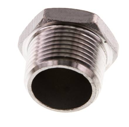 3/4'' NPT mâle Bouchon de fermeture en acier inoxydable avec Hexagone extérieur 16 Bar