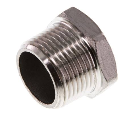 3/4'' NPT mâle Bouchon de fermeture en acier inoxydable avec Hexagone extérieur 16 Bar