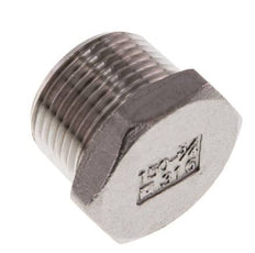 3/4'' NPT mâle Bouchon de fermeture en acier inoxydable avec Hexagone extérieur 16 Bar