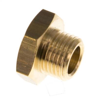 G 1/8'' Bouchon de fermeture en laiton avec Hexagone extérieur 16 Bar [10 Pièces].