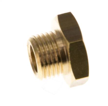G 1/8'' Bouchon de fermeture en laiton avec Hexagone extérieur 16 Bar [10 Pièces].