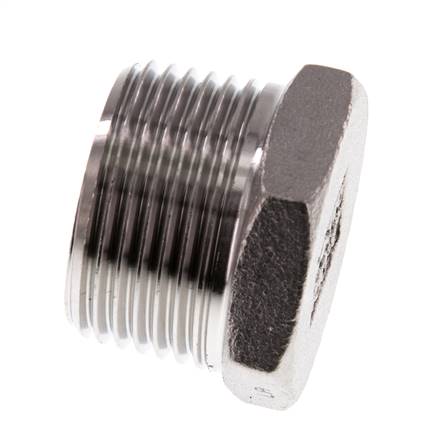 Bouchon R1'' en acier inoxydable avec hexagone externe 16bar (224.8psi)