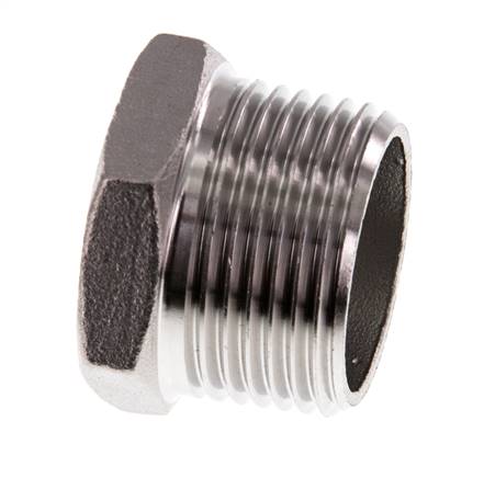 Bouchon R1'' en acier inoxydable avec hexagone externe 16bar (224.8psi)