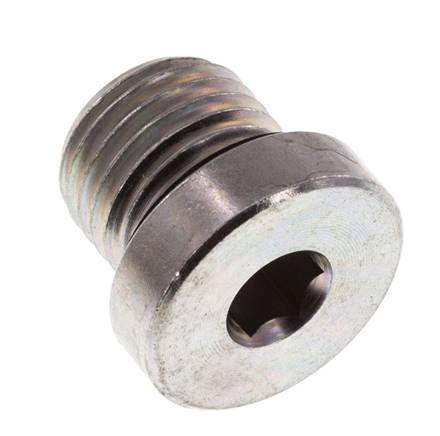 Bouchon M14 X 1.5 Acier NBR avec Hexagone Interne 400bar (5620.0psi) [2 Pièces]