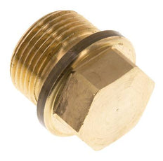 Bouchon G3/4'' en laiton avec collier et hexagone externe 16bar (224.8psi)