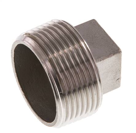 Bouchon R1 1/4'' en acier inoxydable avec carré externe 16bar (224.8psi)