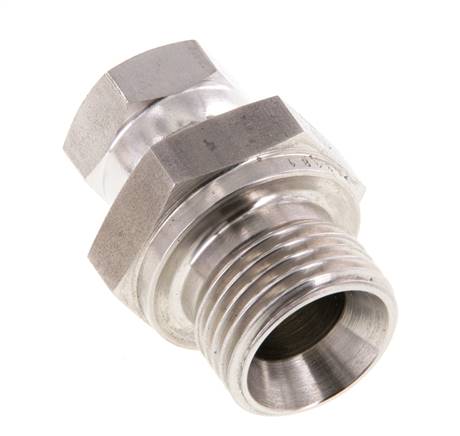 Adaptateur réducteur en acier inoxydable G 1/4'' x G 1/2'' F/M 350 Bar - Hydraulique