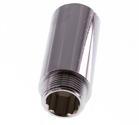G 3/4'' F/M Laiton chromé Prolongation DIN 3523 - 65 mm