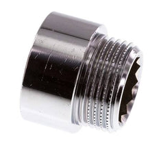 G 3/4'' F/M Laiton chromé Prolongation DIN 3523 - 15 mm