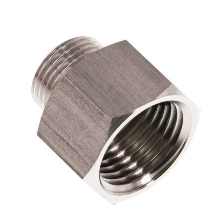G 1/2'' x G 3/8'' F/M Bague réductrice en acier inoxydable 40 Bar
