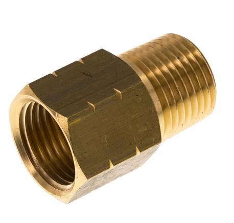 Réducteur en laiton 1/2'' NPT x G 1/2'' M/F 16 Bar - Hydraulique