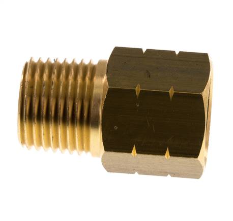 Réducteur en laiton 1/2'' NPT x G 1/2'' M/F 16 Bar - Hydraulique