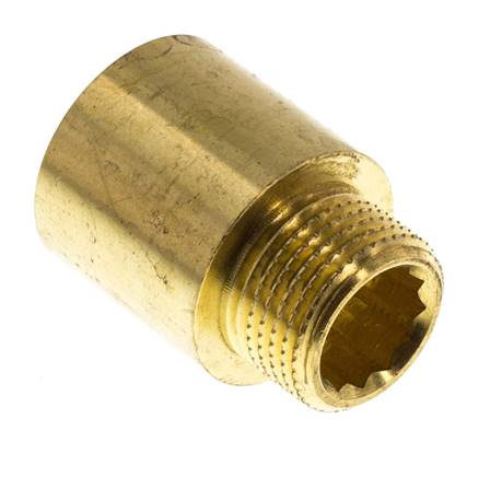 G 3/8'' F/M Prolongateur en laiton DIN 3523 - 20 mm [2 Pièces].