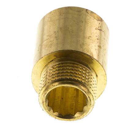G 3/8'' F/M Prolongateur en laiton DIN 3523 - 20 mm [2 Pièces].