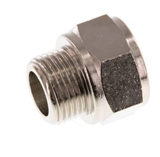 G 3/8'' F/M Extension en laiton nickelé 16 Bar - 14 mm [2 Pièces]