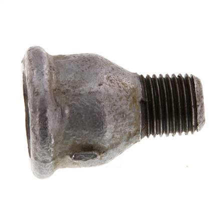 R 1/4'' x Rp 3/8'' M/F Anneau réducteur en fonte zinguée 25 Bar [2 Pièces]