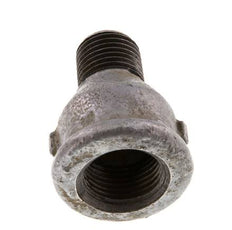 R 1/4'' x Rp 3/8'' M/F Anneau réducteur en fonte zinguée 25 Bar [2 Pièces]