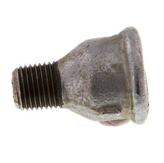 R 1/4'' x Rp 3/8'' M/F Anneau réducteur en fonte zinguée 25 Bar [2 Pièces]