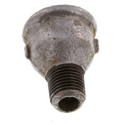 R 1/4'' x Rp 3/8'' M/F Anneau réducteur en fonte zinguée 25 Bar [2 Pièces]