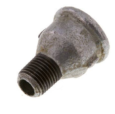 R 1/4'' x Rp 3/8'' M/F Anneau réducteur en fonte zinguée 25 Bar [2 Pièces]