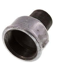 R 1'' x Rp 1 1/2'' M/F Bague réductrice en fonte zinguée 25 Bar
