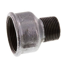 R 1'' x Rp 1 1/2'' M/F Bague réductrice en fonte zinguée 25 Bar