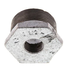 R 1 1/2'' x Rp 1/2'' M/F Anneau réducteur en fonte zinguée 25 Bar [2 Pièces]