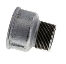 R 1 1/2'' x Rp 2'' M/F Bague réductrice en fonte zinguée 25 Bar