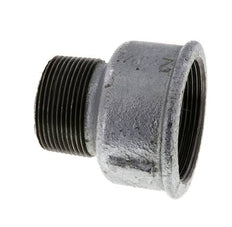 R 1 1/2'' x Rp 2'' M/F Bague réductrice en fonte zinguée 25 Bar