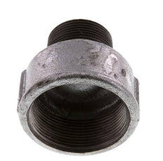 R 1 1/4'' x Rp 2'' M/F Bague réductrice en fonte zinguée 25 Bar