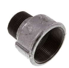 R 1 1/4'' x Rp 2'' M/F Bague réductrice en fonte zinguée 25 Bar