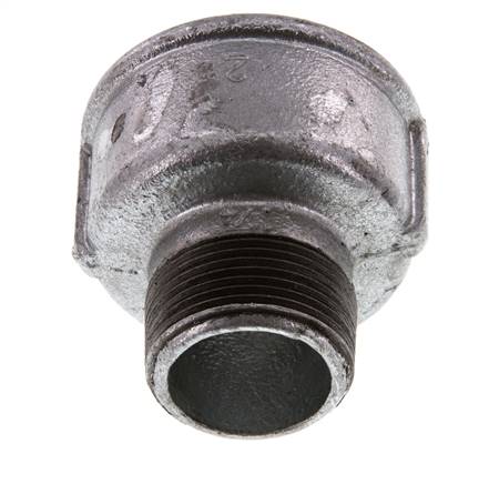 R 1 1/4'' x Rp 2'' M/F Bague réductrice en fonte zinguée 25 Bar