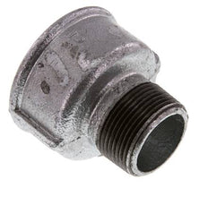 R 1 1/4'' x Rp 2'' M/F Bague réductrice en fonte zinguée 25 Bar