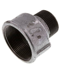 R 1 1/4'' x Rp 2'' M/F Bague réductrice en fonte zinguée 25 Bar