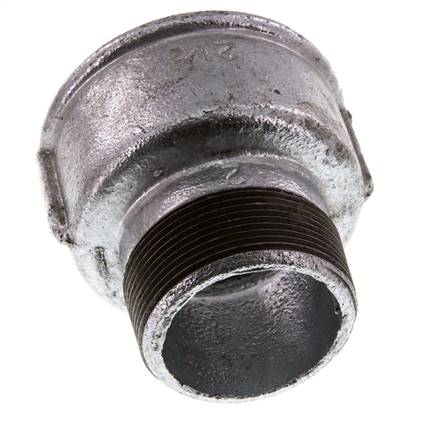 R 2'' x Rp 2 1/2'' M/F Bague réductrice en fonte zinguée 25 Bar