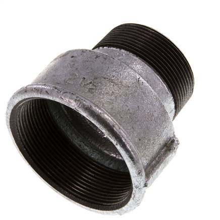 R 2'' x Rp 2 1/2'' M/F Bague réductrice en fonte zinguée 25 Bar