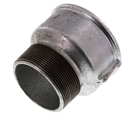 R 2 1/2'' x Rp 3'' M/F Bague réductrice en fonte zinguée 25 Bar