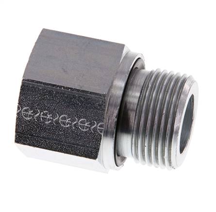 Adaptateur réducteur en acier zingué G 3/4'' x G 1/2'' M/F 400 Bar - Hydraulique